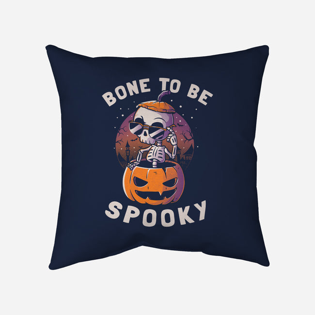 Bone To Be Spooky-none removable cover throw pillow-koalastudio
