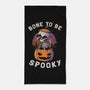 Bone To Be Spooky-none beach towel-koalastudio