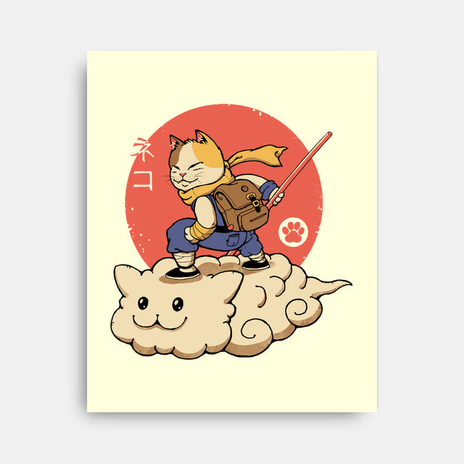 Kitten Cloud-none stretched canvas-vp021