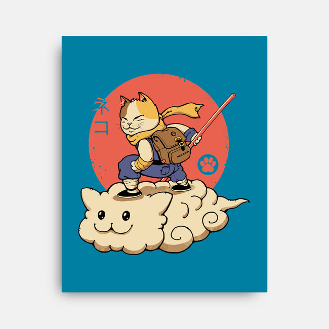 Kitten Cloud-none stretched canvas-vp021