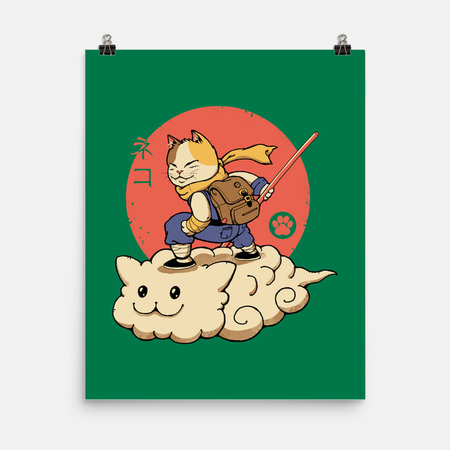 Kitten Cloud-none matte poster-vp021