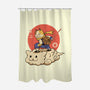 Kitten Cloud-none polyester shower curtain-vp021