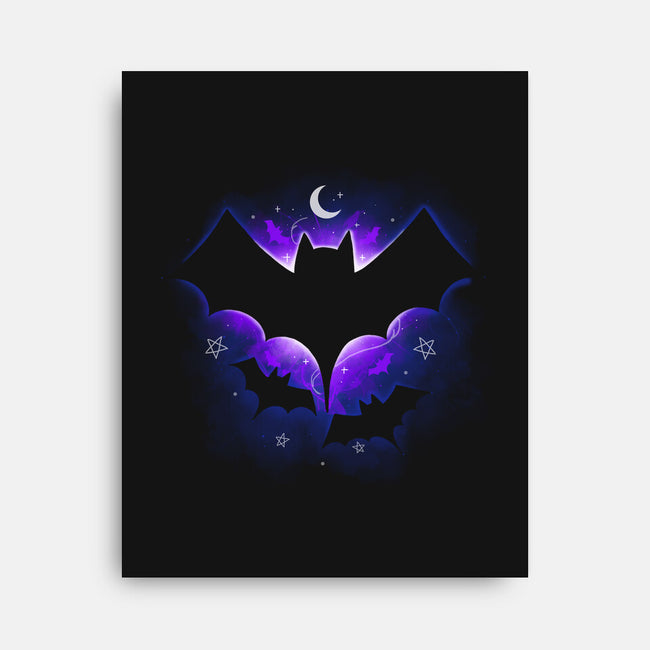 Bat Space-none stretched canvas-Vallina84