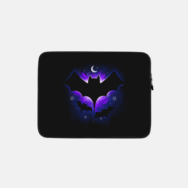 Bat Space-none zippered laptop sleeve-Vallina84