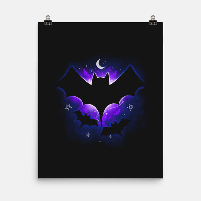 Bat Space-none matte poster-Vallina84