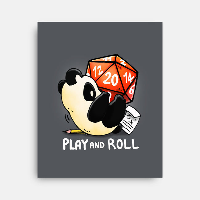 Play And Roll-none stretched canvas-Vallina84