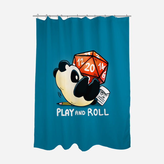 Play And Roll-none polyester shower curtain-Vallina84