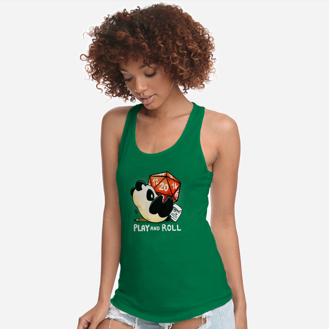 Play And Roll-womens racerback tank-Vallina84