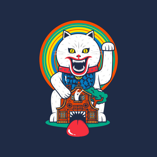 Haunted Cat House-womens v-neck tee-krisren28
