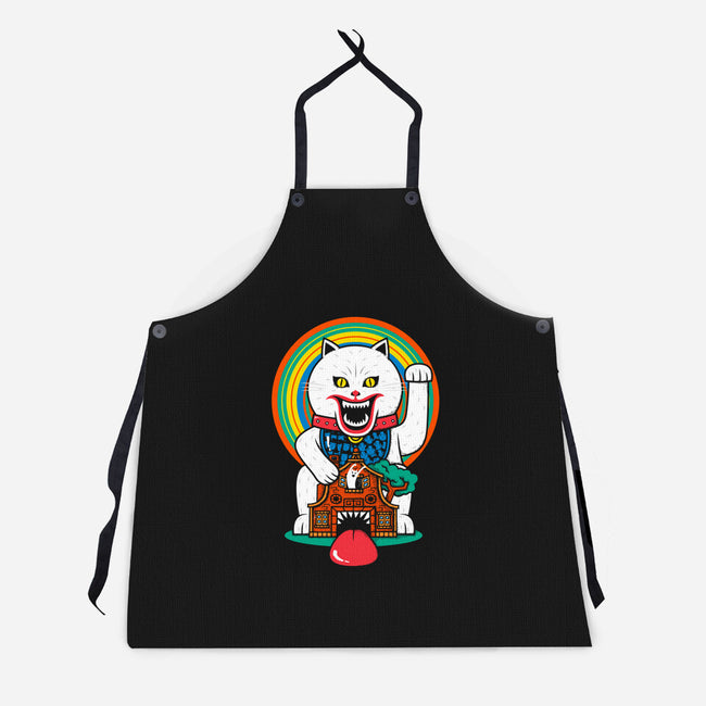 Haunted Cat House-unisex kitchen apron-krisren28