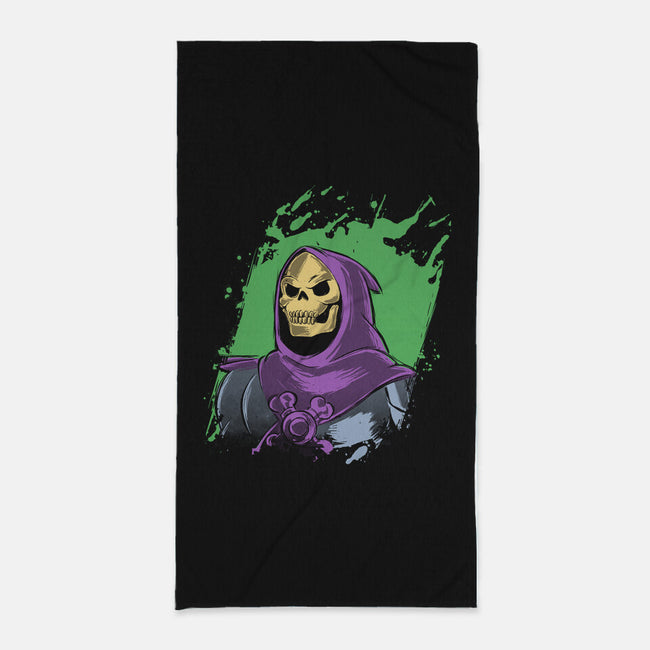 Purple Skeletor-none beach towel-xMorfina