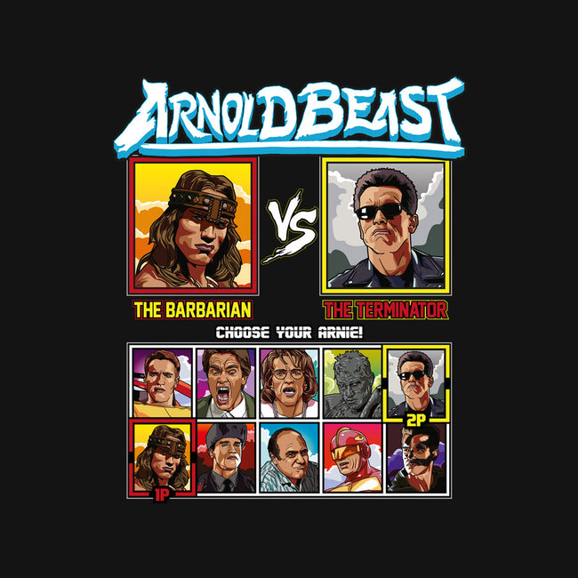 Arnold Beast-none polyester shower curtain-Retro Review