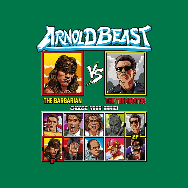 Arnold Beast-none polyester shower curtain-Retro Review