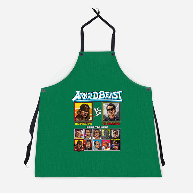 Arnold Beast-unisex kitchen apron-Retro Review