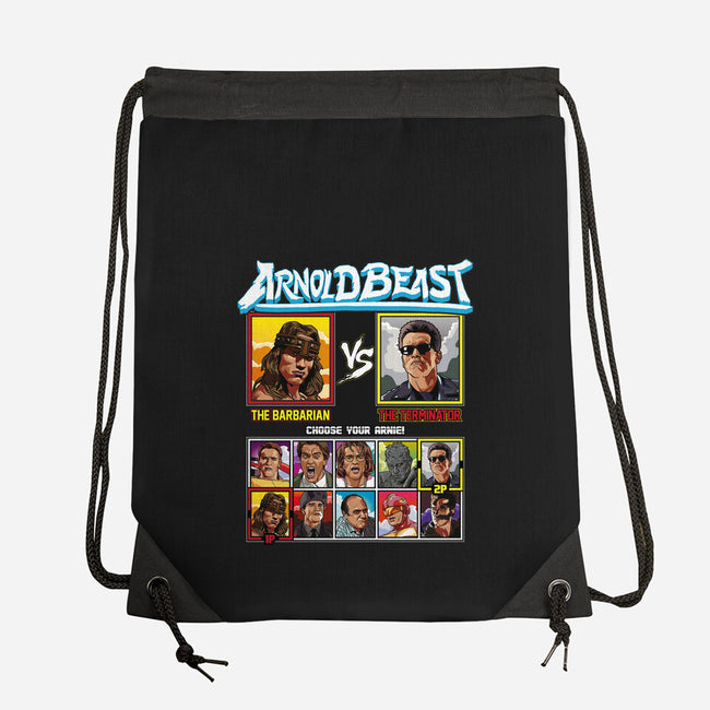 Arnold Beast-none drawstring bag-Retro Review