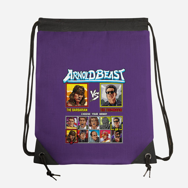Arnold Beast-none drawstring bag-Retro Review