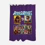 Arnold Beast-none polyester shower curtain-Retro Review