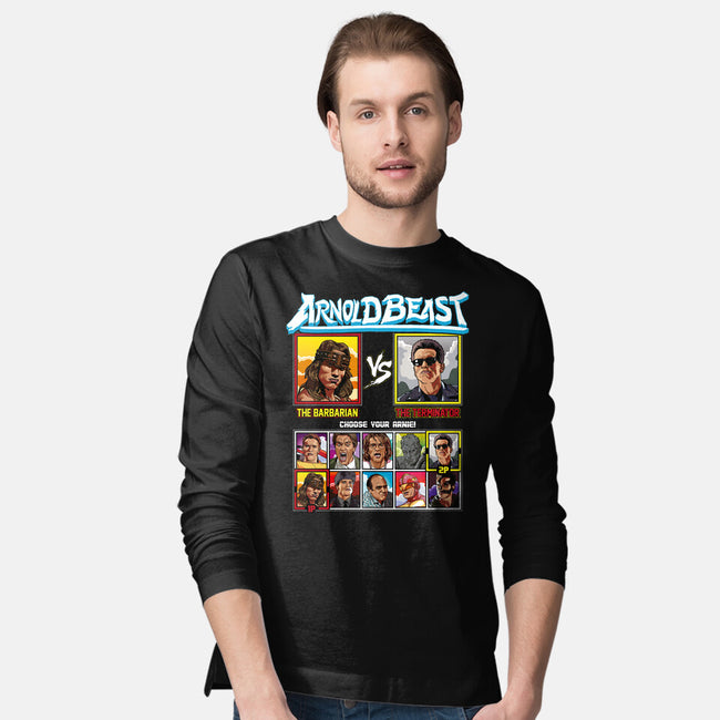Arnold Beast-mens long sleeved tee-Retro Review