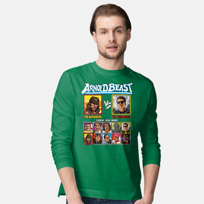 Arnold Beast-mens long sleeved tee-Retro Review
