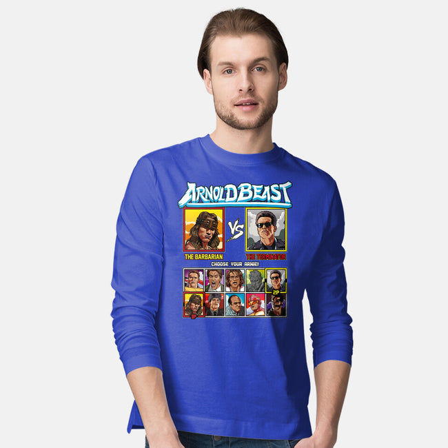 Arnold Beast-mens long sleeved tee-Retro Review