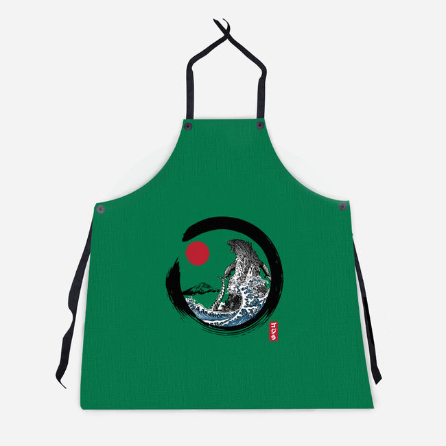 Enso Kaiju-unisex kitchen apron-DrMonekers
