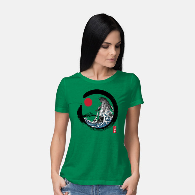 Enso Kaiju-womens basic tee-DrMonekers