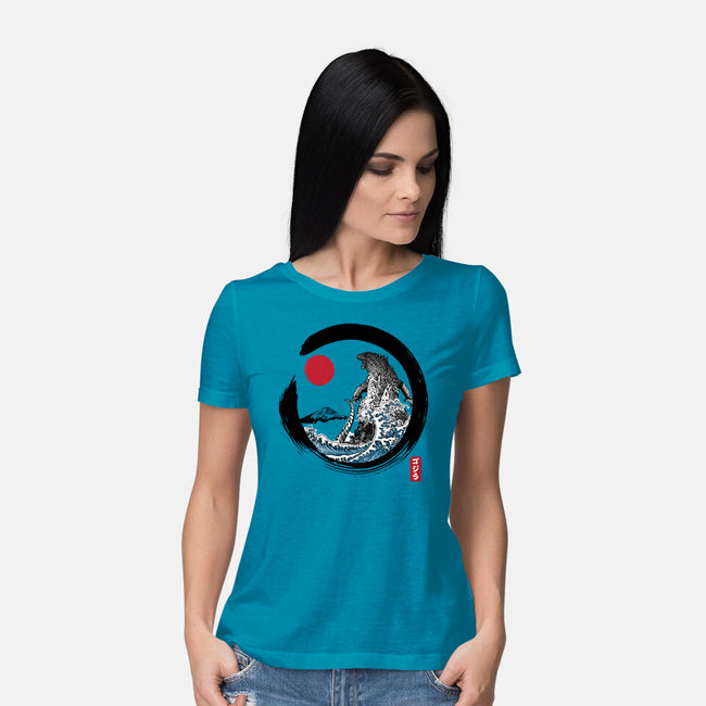 Enso Kaiju-womens basic tee-DrMonekers