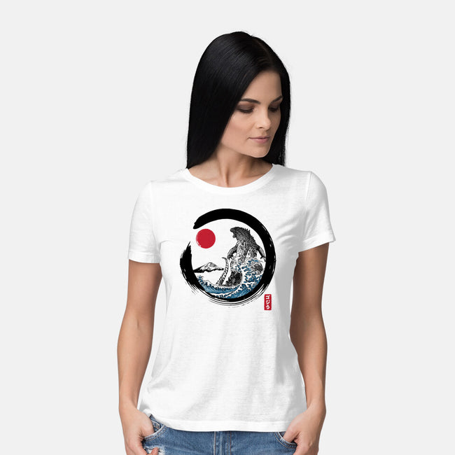 Enso Kaiju-womens basic tee-DrMonekers