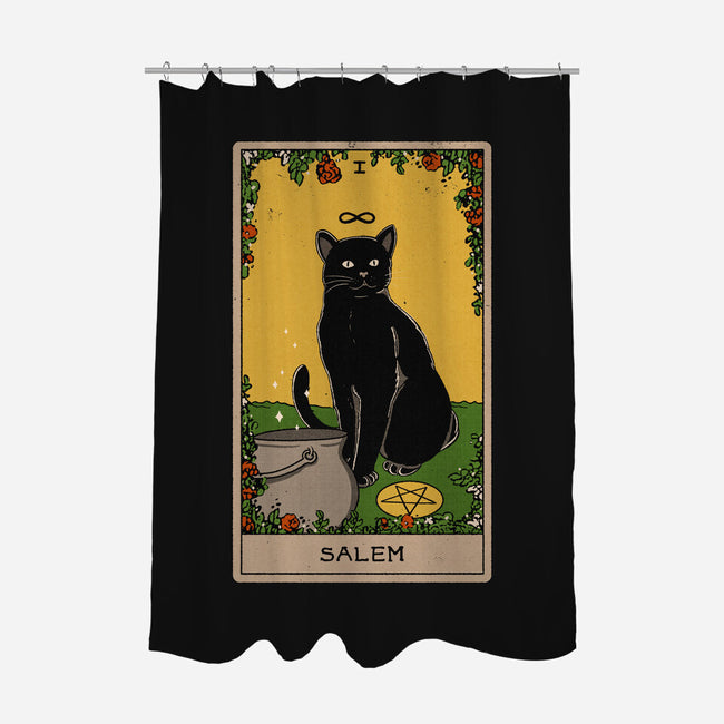Salem The Cat-none polyester shower curtain-Thiago Correa