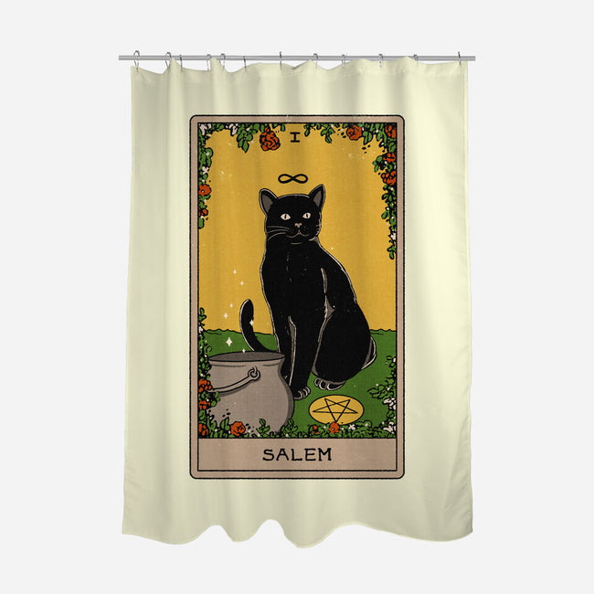 Salem The Cat-none polyester shower curtain-Thiago Correa