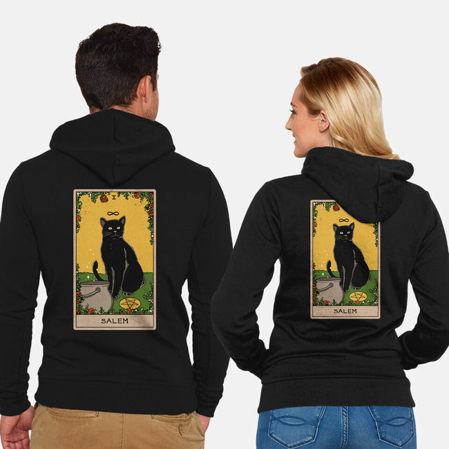 Salem The Cat-unisex zip-up sweatshirt-Thiago Correa