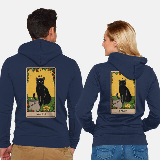 Salem The Cat-unisex zip-up sweatshirt-Thiago Correa