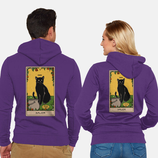 Salem The Cat-unisex zip-up sweatshirt-Thiago Correa