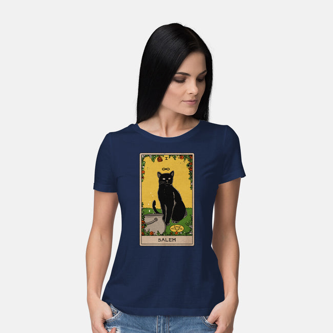 Salem The Cat-womens basic tee-Thiago Correa