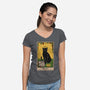 Salem The Cat-womens v-neck tee-Thiago Correa