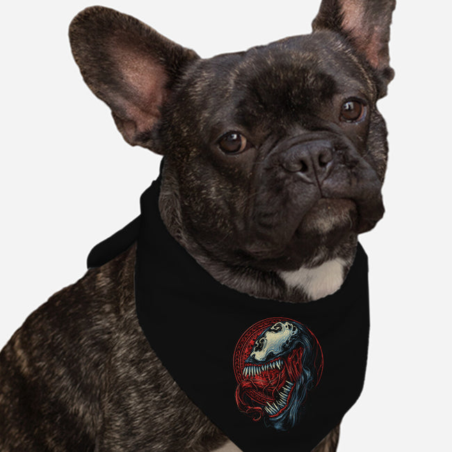 Emblem Of Violence-dog bandana pet collar-glitchygorilla