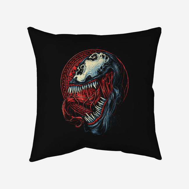 Emblem Of Violence-none removable cover throw pillow-glitchygorilla
