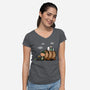 Oktoberfest Nuts-womens v-neck tee-Boggs Nicolas