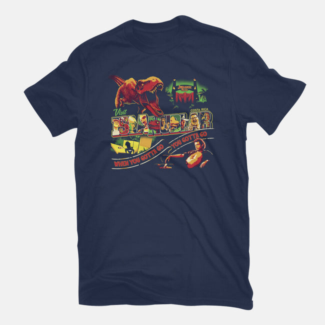 Visit Isla Nublar-womens basic tee-goodidearyan