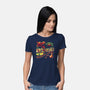 Visit Isla Nublar-womens basic tee-goodidearyan
