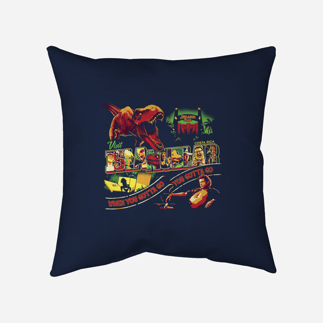 Visit Isla Nublar-none removable cover w insert throw pillow-goodidearyan