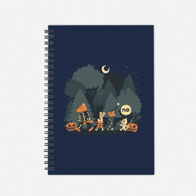 Halloween Forest-none dot grid notebook-tobefonseca