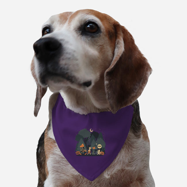 Halloween Forest-dog adjustable pet collar-tobefonseca