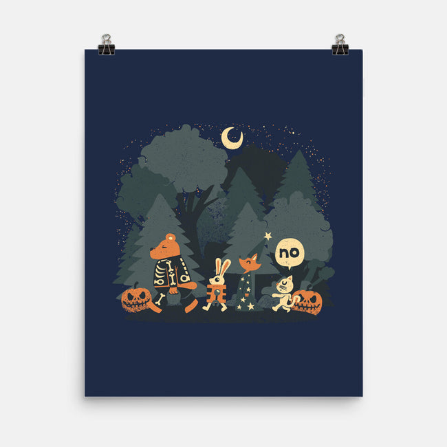 Halloween Forest-none matte poster-tobefonseca
