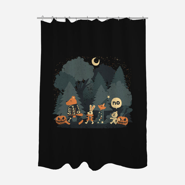 Halloween Forest-none polyester shower curtain-tobefonseca