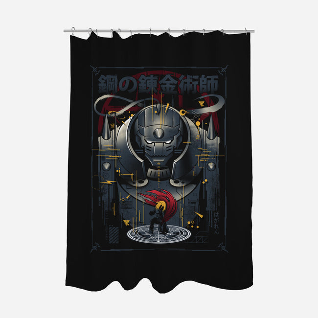 The Armored Alchemist-none polyester shower curtain-silentOp