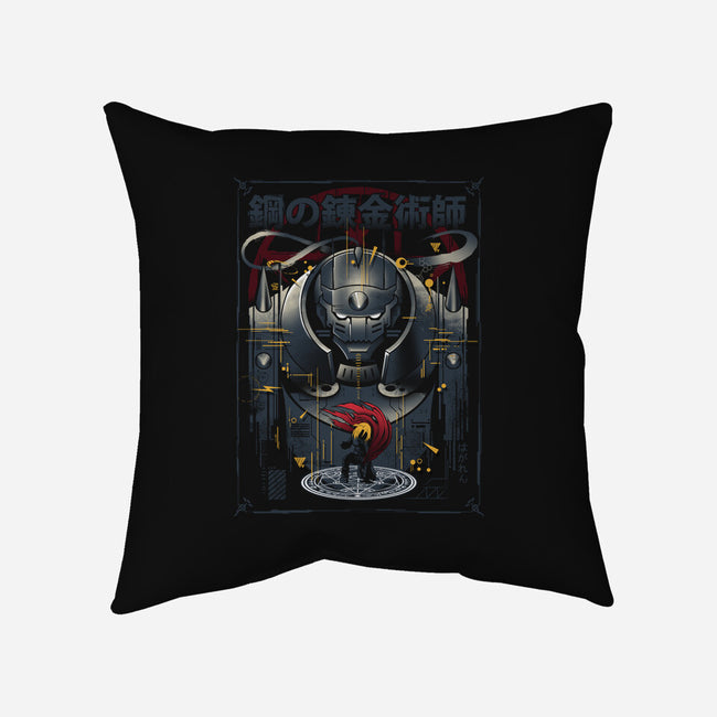 The Armored Alchemist-none removable cover w insert throw pillow-silentOp