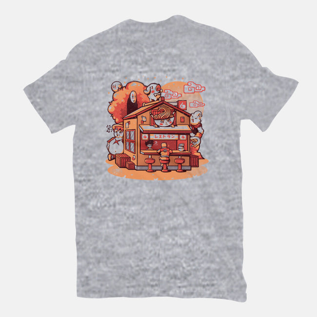 Anime Ramen Shop-womens fitted tee-eduely