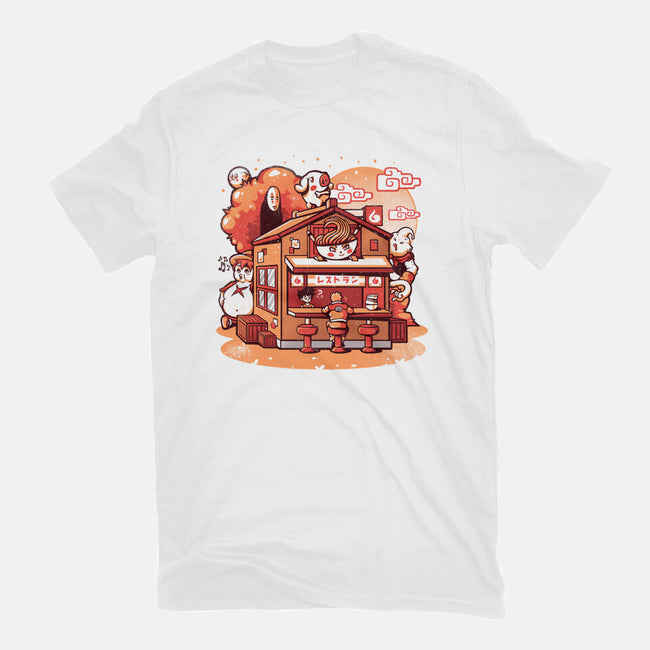 Anime Ramen Shop-womens basic tee-eduely