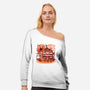 Anime Ramen Shop-womens off shoulder sweatshirt-eduely